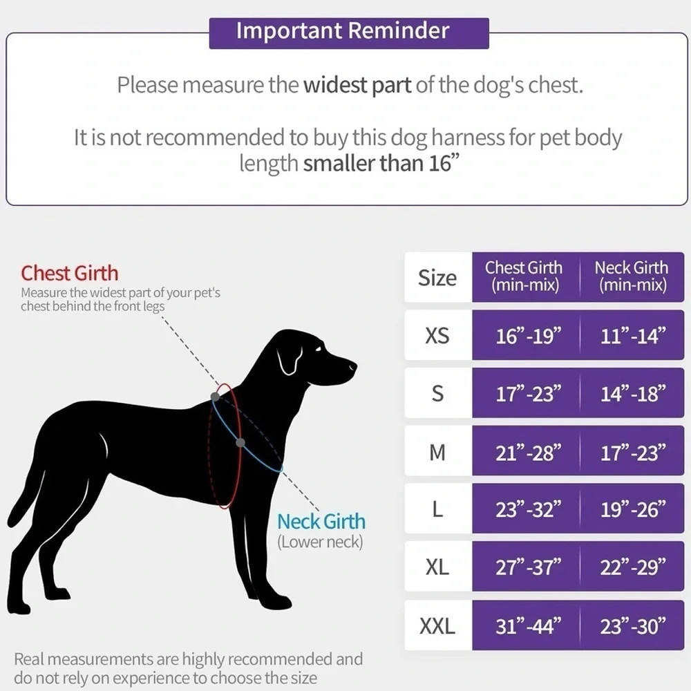 No Pull Reflective Adjustable Soft Mesh Dog Harness and Leash Set service dog XL